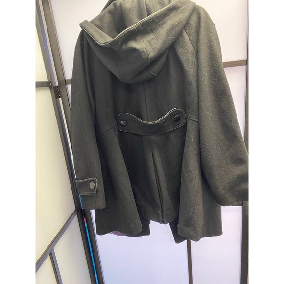 Wool XL black Zipper and Button Closure - Picture 2 of 4